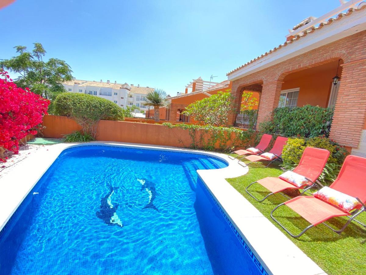 Villa With Heated Private Pool, Sea View& Turkish Sauna Benalmadena Bagian luar foto